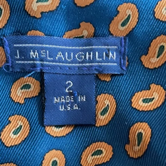 J. McLaughlin Olive Paisley Corduroy Jacket - Picture 12 of 12